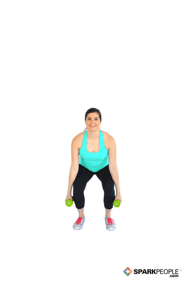 Dumbbell Squat with Lateral Raise Exercise