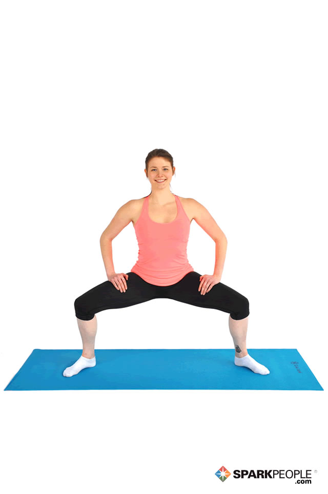 Inner Thigh Squat Stretch Exercise