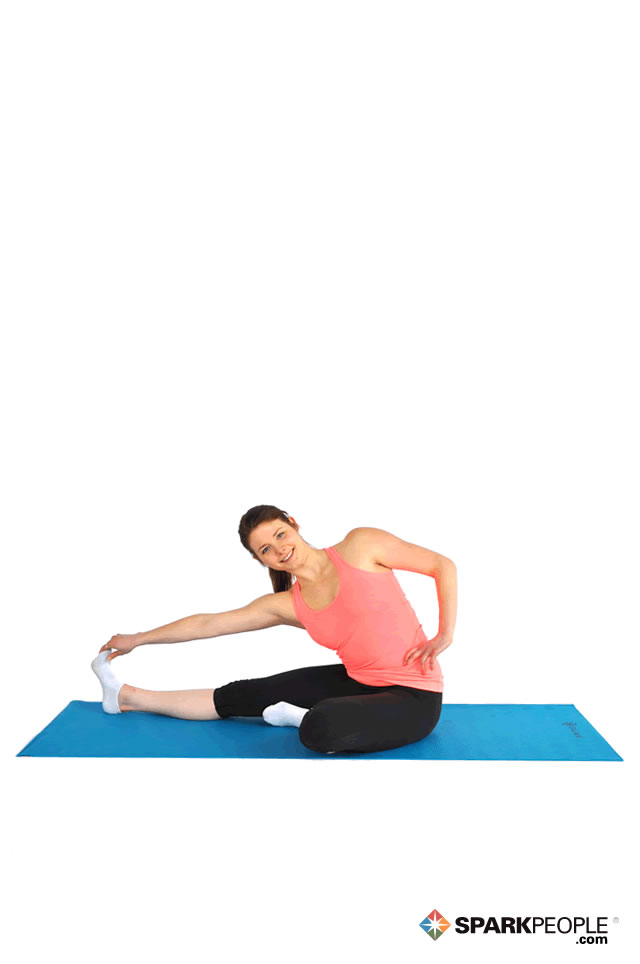 Seated Side Hurdler Stretch Exercise