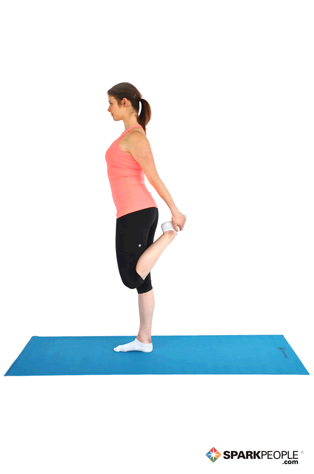 Standing Quad Stretch Exercise