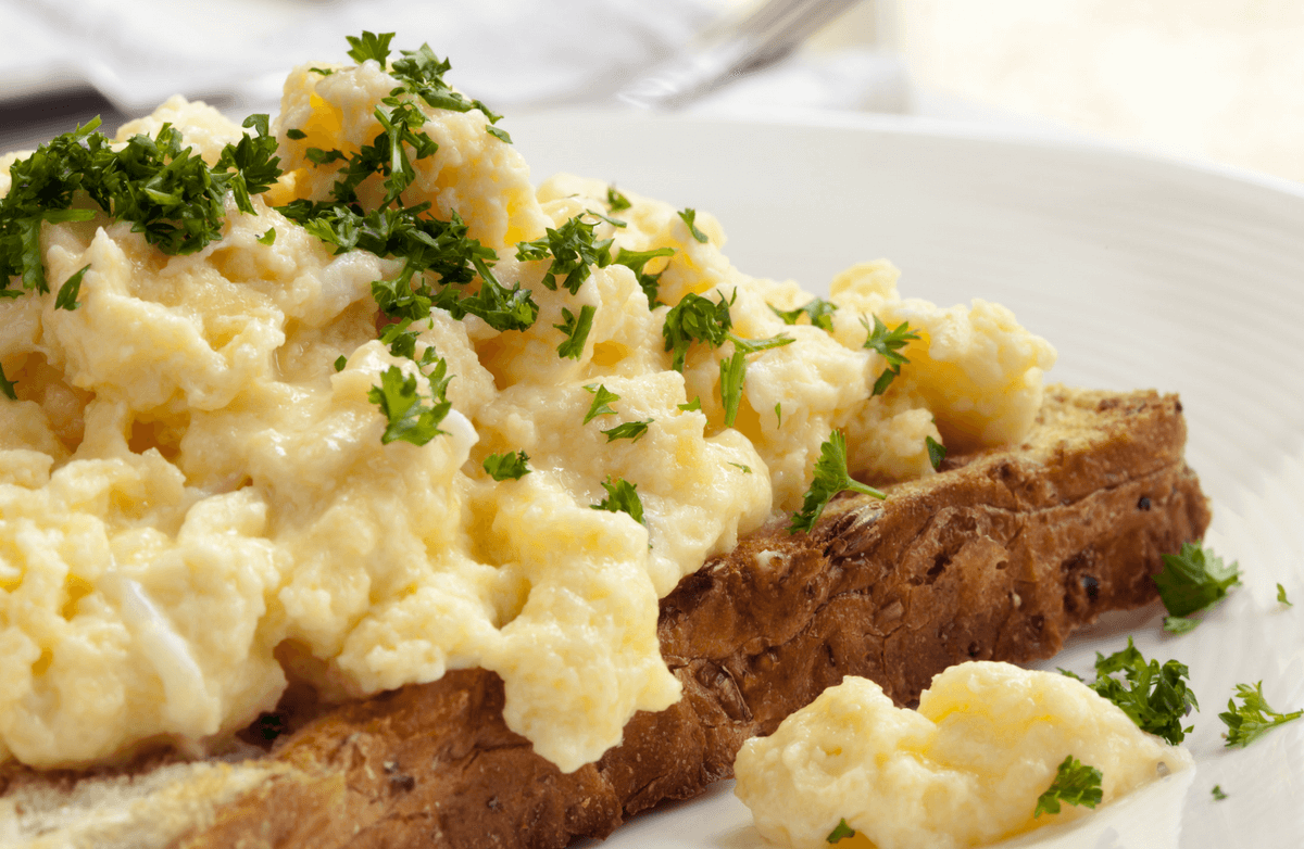 soft scrambled eggs